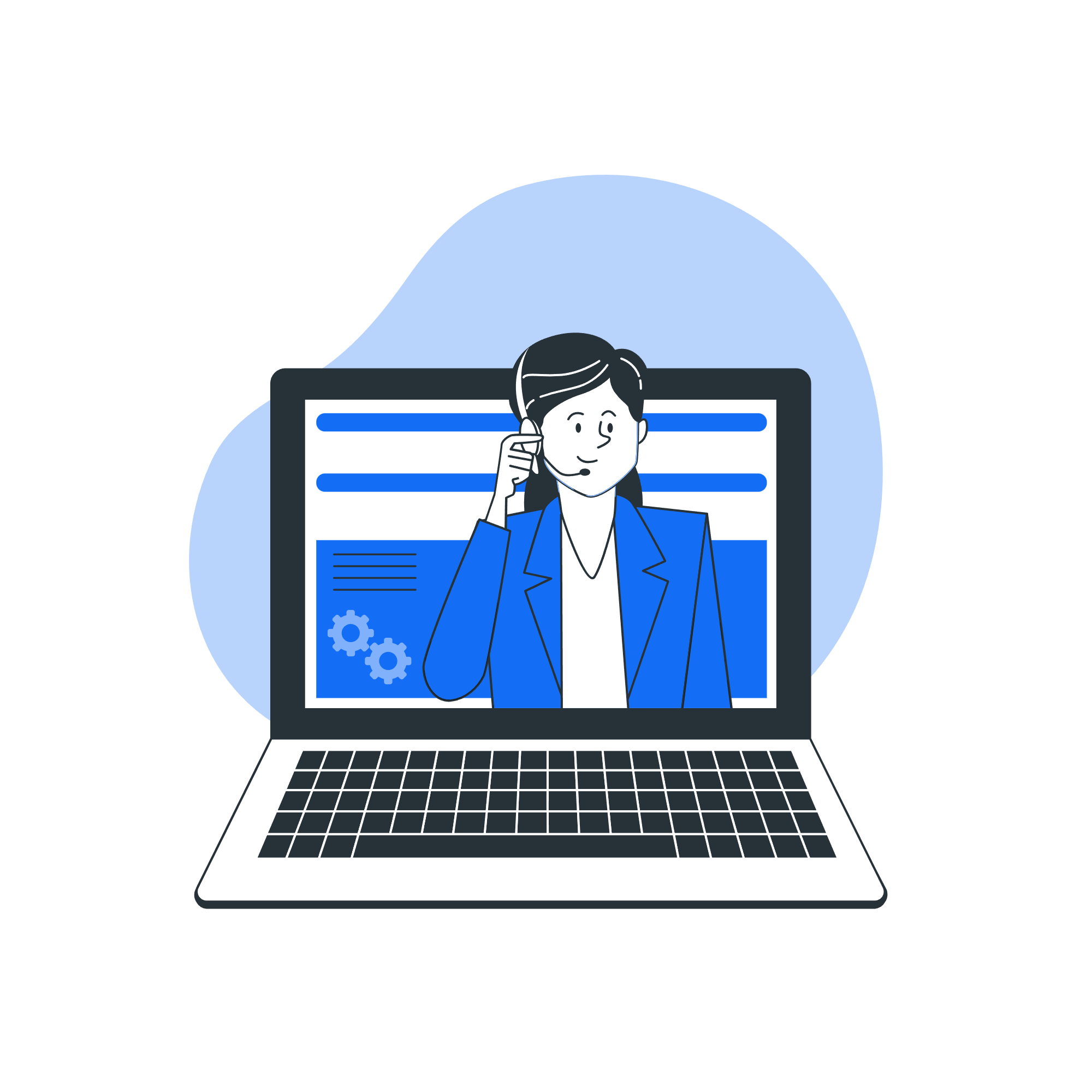 Équipe d'assistance DEGE en réunion avec un client